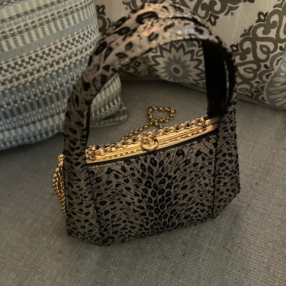 Rare Designer Inge Christopher Cheetah Pattern Pu… - image 5